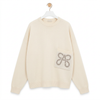 Sweater in Cotton Blend Off White